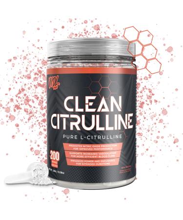 VNDL Clean Citrulline - 100% Pure L-Citrulline Pre Workout Powder to Promote Nitric Oxide Production - Unflavoured 200 Servings (300g) Clean Citrulline Powder (300g)