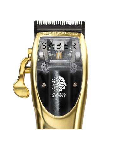 Shop StyleCraft Saber & Saber II Professional Cordless Hair Clipper - Full Metal Body High-Torque Brushless Motor - Brushed Gold - International Shipping Available - Buy Online on SooperMarket.com