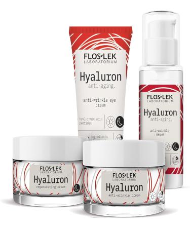 Floslek |HYALURON Anti-Wrinkle Day Cream | Anti-aging Treatment | Moisturizes and Protects the Skin | Hyaluronic Acid and Prebiotics | Daily Care | 50 ml - Buy Online on SooperMarket.com