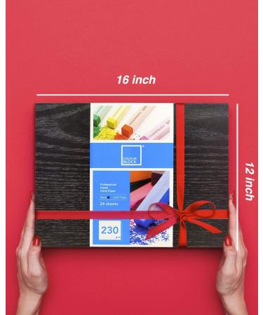 Professional Soft Pastel Paper Pad | 12X16 Inches | Black Paper | 230gsm | 24 Sheets | 2 Pack - Buy Online on SooperMarket.com