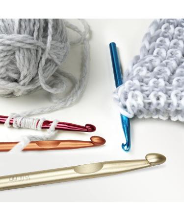 Coopay 7pcs Large Metal Crochet Hook Set - Chunky Crochet Needles for Blankets & Rugs - Ideal Giant Crochet Kit - Aluminum Hooks 15mm to 6.5mm - Buy Online on SooperMarket.com