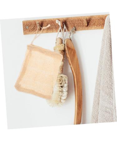 Baluue 6pcs Soap Bag Toilet Soap Pouch Exfoliating Soap Pocket Bar Soap Pouch Soap Storage Bag Beige Sisal - Buy Online on SooperMarket.com