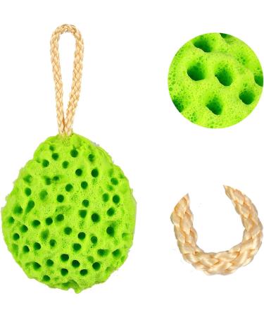 Bath Shower Sponge Bath Mesh Pouf Shower Ball Body Cleansing Scrubber Exfoliating Bath Sponge Bath Ball for Women and Men 4 Colors Optional(Green) - Buy Online on SooperMarket.com