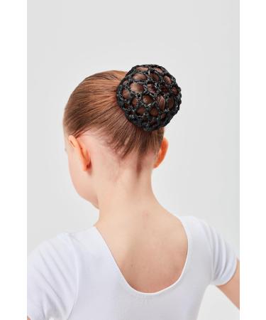 Dance Pattern Ballet Duttnetz - Clara | Rubber Band Black Hair Net for Kids - Perfect Hold for Ballet Dutts (1 Pack) - Buy Online on SooperMarket.com