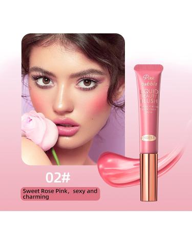 3pcs Liquid Blush Makeup Wand - Cream Blush with Cushion Applicator for Cheeks - Weightless Blendable Stick for Natural-looking Dewy Glow - Buy Online on SooperMarket.com