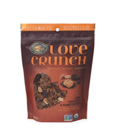 Love Crunch Organic Granola, Dark Chocolate Peanut Butter, 11.5 Oz , Non GMO, by Nature's Path