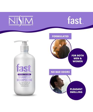 NISIM Fast Shampoo 33Oz/1Litre - No Sulfates Parabens Dea - Grows Hair Longer Faster 1 Liters - Buy Online on SooperMarket.com