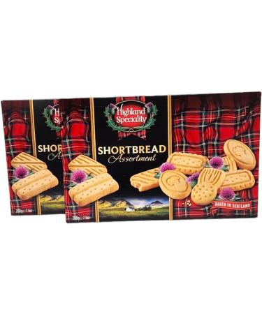 Shortbread Cookies Assortment Traditional Scottish Flavors 200g Twin Pack Tea Party - Buy Online on SooperMarket.com