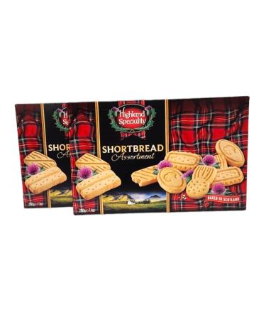 Shortbread Cookies Assortment Traditional Scottish Flavors 200g Twin Pack Tea Party
