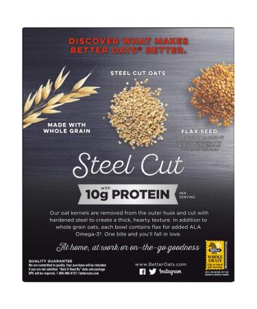Better Oats Steel Cut Maple & Brown Sugar High Protein Instant Oatmeal 12.7oz (Pack of 6) - Buy Online on SooperMarket.com