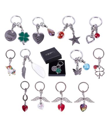 NETPROSHOP keyring as a lucky charm also as jewelry for fly ears/halter etc. size: motif 2