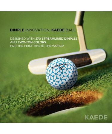 Kaede 2 Tone Colored Golf Balls (6-Pack) - Fly Distance Technology - Buy Online on SooperMarket.com