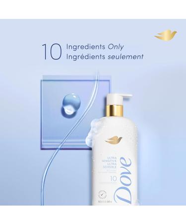 Dove Fragrance Free Body Wash Gentle all-over body cleanser Ultra Sensitive 10 essential ingredients 547mL - Buy Online on SooperMarket.com