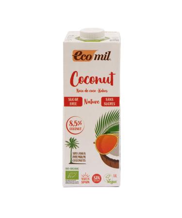 ECOMIL Organic Coconut No Sugar 1ltr