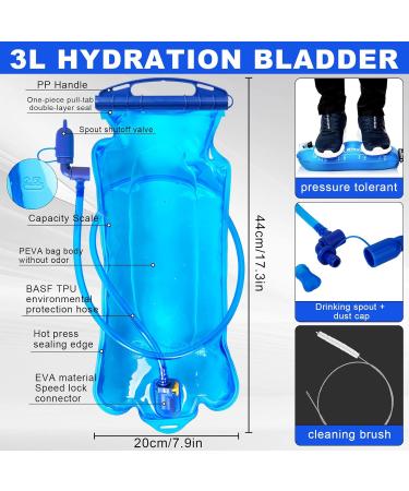 Suprbird BPA-Free Water Bladder 0.5L to 3L Perfect for Hiking Running and Cycling Durable Drinking System for Backpacks - Buy Online on SooperMarket.com
