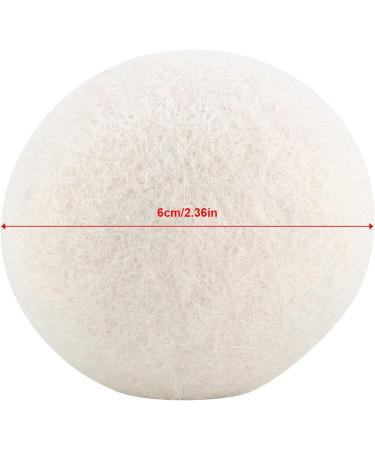 OKJHFD 6cm 6 Pack Wool Dryer Balls Felt Ball Moisture Absorbent Washer and Dryer Felt Ball Reduces Wrinkles and Static Cling Shortens Drying Time - Buy Online on SooperMarket.com