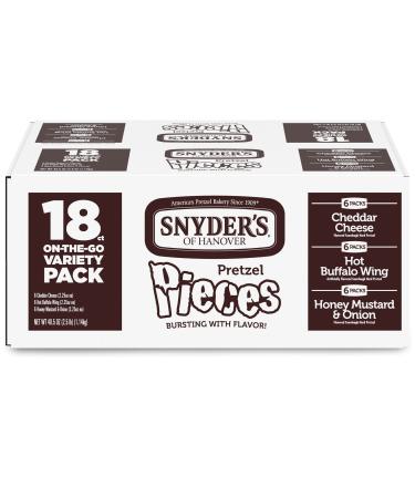 Snyder's of Hanover Pretzel Pieces Variety Pack of Pretzels Individual Packs 2.25 Ounce Bags (18 Count)