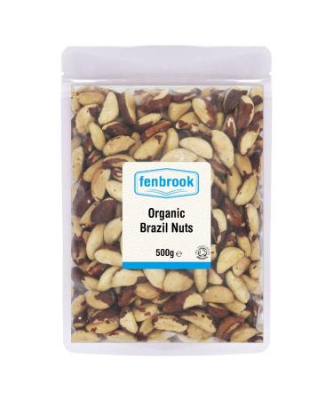 Organic Whole Brazil Nuts 500g Certified Organic by Fenbrook Organic