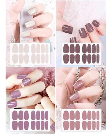20 Sheets Nail Polish Stickers - Kalolary Full Wraps & Nail Files | Self-Adhesive Gel Nail Strips for Women & Girls - Fast International Shipping - Buy Online on SooperMarket.com