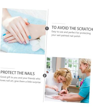 FRCOLOR 20pcs Nail Case Gel Polish Protector Gelt Nail Protector Tape Nail Polish Shield Nail Polish Cap Holder Reusable Hat Protector Nail Varnish Protector Safety Mask Plastic Manicure - Buy Online on SooperMarket.com