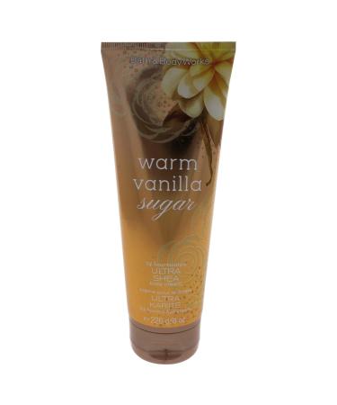 Bath & Body Works Warm Vanilla Sugar Ultra Shea Body Cream 8 Oz (I0095235) Vanilla 8 Ounce (Pack of 1)