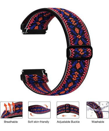 Fitbit Versa 2 Stretchy Bands for Women Men - Adjustable Elastic Replacement Wristband - Buy Online on SooperMarket.com