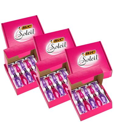 Bic Miss Soleil Color Razor Women 3 x 10 Pack disposable razor in 4 colors with aloe vera & vitamin E for a gentle shave 10 pieces (3 pack)