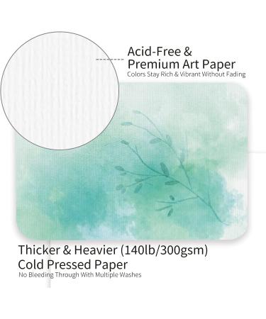 Funto Blank Watercolor Paper Postcards - 50 Cards 4x6 140lb/300gsm | Acid-Free Heavyweight Art Paper for Watercolor Journal, Thank You Notes & Greeting Cards - Buy Online on SooperMarket.com