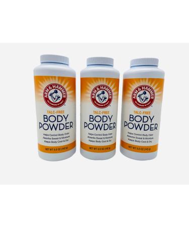 Talc-Free Body Powder for Body Odor Sweat & Moisture (3 pack)