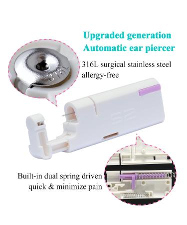 Firstomato 2PCS Disposable Ear Piercing Kit with Hypoallergenic Earrings - 3.0mm Ball Silver - Buy Online on SooperMarket.com