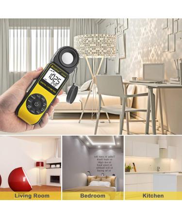 HOLDPEAK HP-881D Digital Lux Meter 2PCS | 1-400,000 Lux Measuring Range | For LED Lights, Plants, Indoor, Outdoor | Lumen Meter & Illuminometer - Buy Online on SooperMarket.com