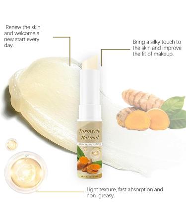 Wrinkle Multi Balm Stick Turmeric Retinol Face Stick Turmeric Cream Stick Anti Wrinkles Face Moisturiser Balm Stick for Eye/Neck/Face Care Reduce Fine Lines Brighten Skin Tone Skin Firming - Buy Online on SooperMarket.com