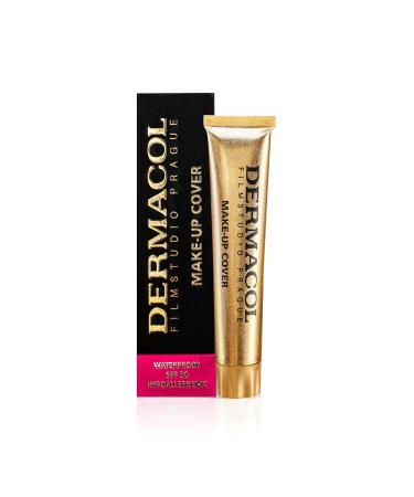 Dermacol Full Coverage Foundation, Liquid Makeup Matte Foundation with SPF 30