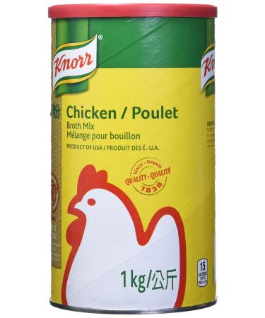 Knorr Chicken Flavored Broth Mix - 1kg Can Yellow
