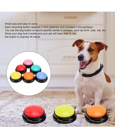 6 Color Recordable Buttons for Dogs Dog Buttons for Communication Dog Talking Button Set Pet Training Buttons 30 Second Record & Playback Teach Your Dog to Talk - 6 Color Packs - Buy Online on SooperMarket.com