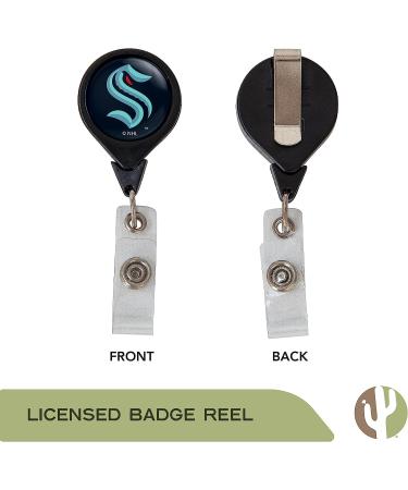 Seattle Kraken NHL Team Retractable Badge Holder Ticket Clip Reel ID - Buy Online on SooperMarket.com