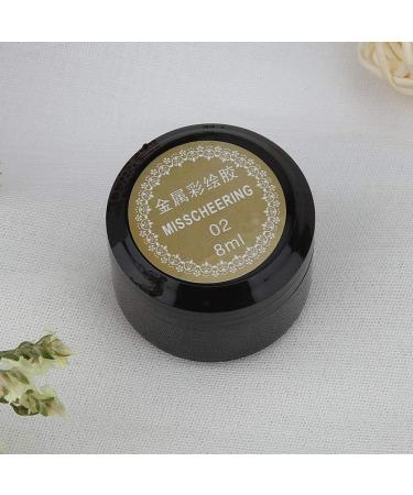 Nail Painted Gel - 8ml / Bottle Nail Painted Gel Metallic Nail Art UV Varnish Lacquer(02-golden) - Buy Online on SooperMarket.com