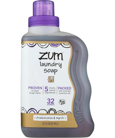Indigo Wild Zum Clean Aromatherapy Laundry Soap Frankincense & Myrrh 32 fl oz