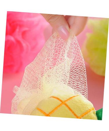 Angoily 6 Pcs Mesh Bath Sponge Set - Exfoliating Loofah Mitts & Body Poufs for Spa Quality Clean | Ideal for Beach & Bath - Buy Online on SooperMarket.com