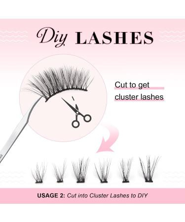 Glowingwin Half Wispy Cat Eye False Eyelashes | Natural Look 10 Pairs Soft Handmade Reusable Faux Mink Corner Lashes - Buy Online on SooperMarket.com