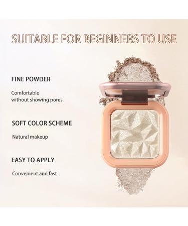 Shefave Highlighter Makeup Palette - Highly Pigmented Shimmer Colours for Long-Lasting Silky Makeup - 04 Beige Gold (40g) - Buy Online on SooperMarket.com
