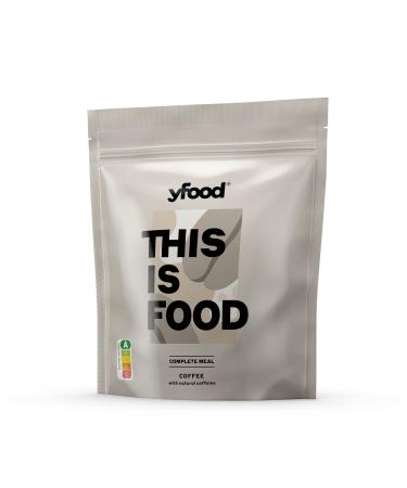 Yfood powder coffee delicious drinking meal for on the go this is food powder 25g protein 17 meals 26 vitamins and minerals 1.5kg bag taste coffee