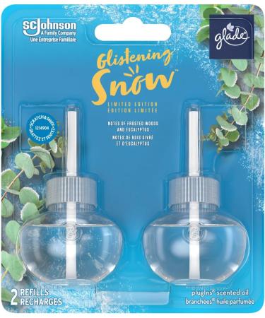 Glade Holiday Plugin Scented Oil Refill Glistening Snow 2 Refills Infused with Essential Oils Holiday Limited Collection - Buy Online on SooperMarket.com