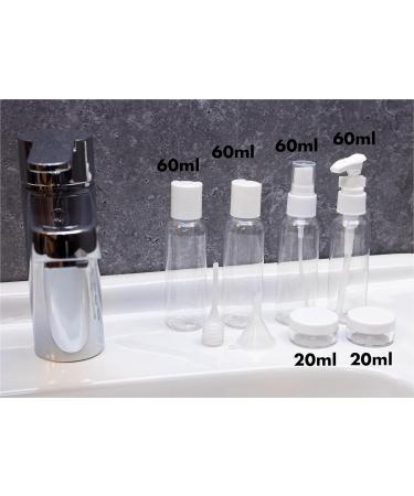 Netagon 9 Piece Travel Bottle Set Leak Proof Clear Toiletries Containers with Clear Airport Bag Case Perfect for Travel Holidays Swimming Camping Trips (2 Packs -18 PCE) 2 Packs (16 Pce) - Buy Online on SooperMarket.com