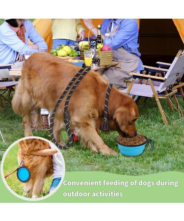 Anevios Adjustable Reflective Dog Leash 3m - Multifunctional Double Linen Nylon with 2 Carabiner Hooks & 3 Rings for Large & Medium Dogs | International Shipping Available - Buy Online on SooperMarket.com