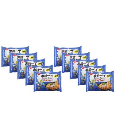 CNMART Japanese Demae Ramen Instant Ramen Noodles - Tokyo Soy Sauce Flavour 100g (Pack of 10)