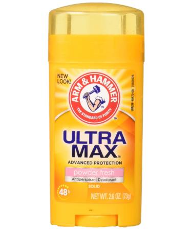Arm & Hammer UltraMax Solid Antiperspirant Deodorant for Women Powder Fresh 2.6 oz (73 g)