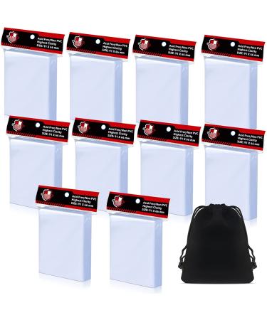 1000 Counts Card Sleeves Top Loaders for Trading Cards Penny Soft Sleeves Baseball Card Sleeves Protectors Fit for Sports Cards Football MTG Yugioh Card 1000PCS