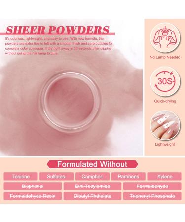 Lavender Violets 20 PCS Fast-Dry Dip-Powder-Nail Kit Skin Pink Gentel Glittery Nude French Nail Dipping Powder Set With Base Activator Top Coat Brush Saver Starter Kit Glossy & Matte Manicure M962 Gentle Skin Pink French Colours - Buy Online on SooperMarket.com