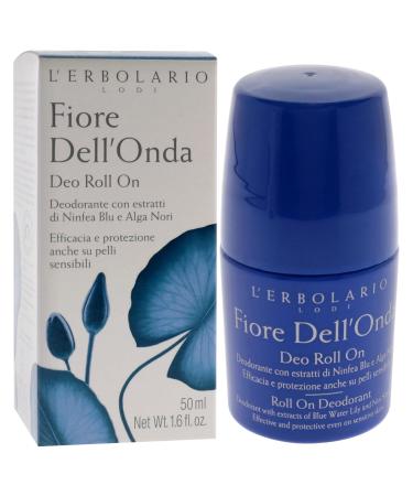 LErbolario Roll-On Deodorant Fiore Dell'Onda 1.7 oz - Roll-on Deodorant - Floral Scent - Natural Ingredients - For All Skin Types - Cruelty-Free - Buy Online on SooperMarket.com